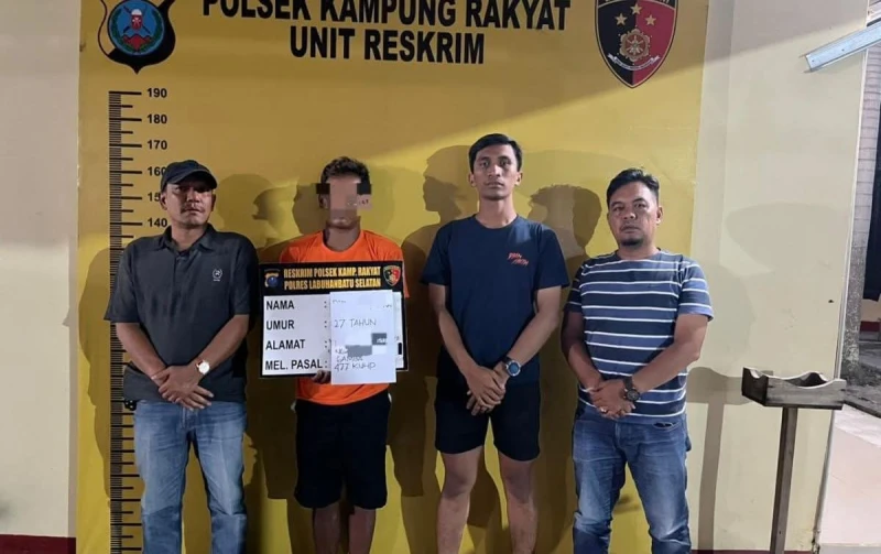 Maling Sawit di Kebun Milano Labusel Ditangkap, Sempat Kabur Dibantu Pria Bersenjata Parang - TajamNews