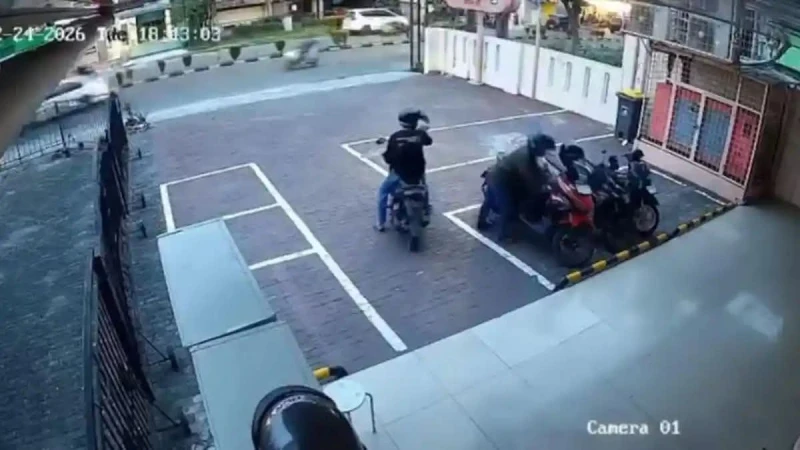 Motor Karyawati Toko di Medan Selayang Raib Digondol Maling, Pelaku Beraksi Kurang dari Satu Menit - TajamNews