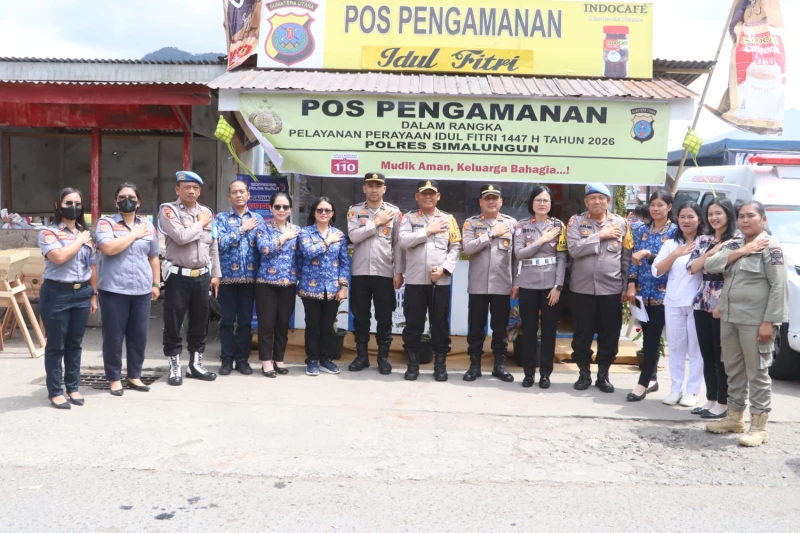 Hari Kelima Ops Ketupat Toba 2026, Kapolres Simalungun Tinjau Langsung Pelabuhan Tigaras dan Perbatasan - TajamNews