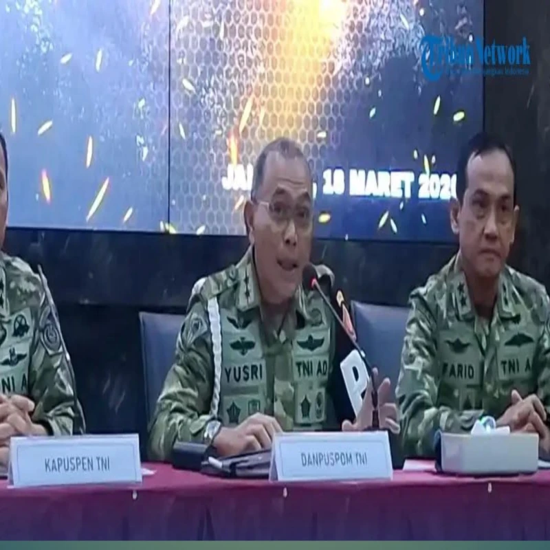 Sebanyak empat prajurit TNI telah diamankan diduga terkait penyiraman air keeas kepada Wakil Koordinator KontraS Andrie Yunus. - TajamNews
