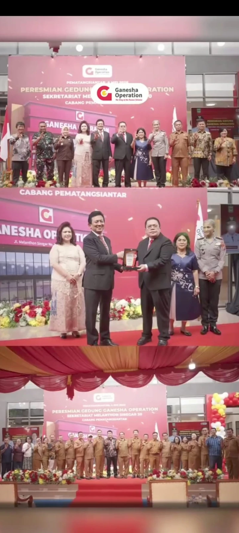 Peresmian Cabang Baru Ganesha Operation (GO) di Pematang Siantar: Gedung Baru & Semangat Baru untuk Mencetak Generasi Unggul - www.tajamnews.co.id