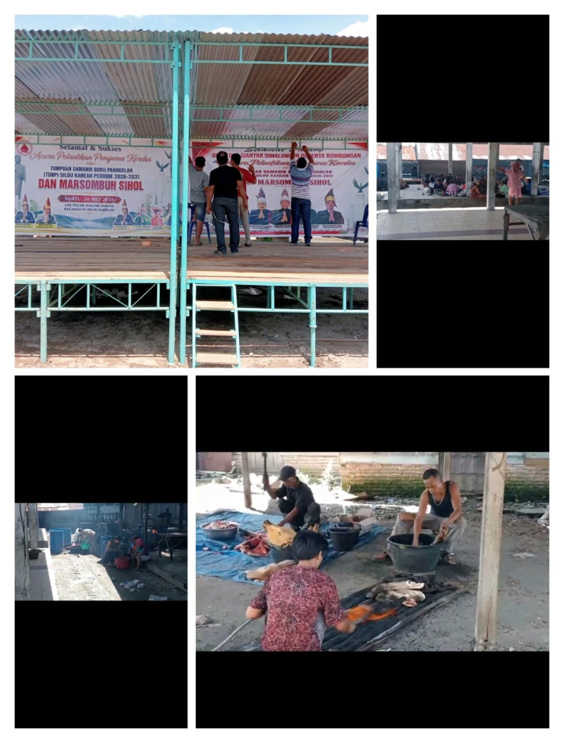 *Persiapan Acara Marsombuh Sihol 16 Mei 2026, Tumpuan Damanik Boru Panogolan Silou Kahean Berjalan Lancar* - TajamNews
