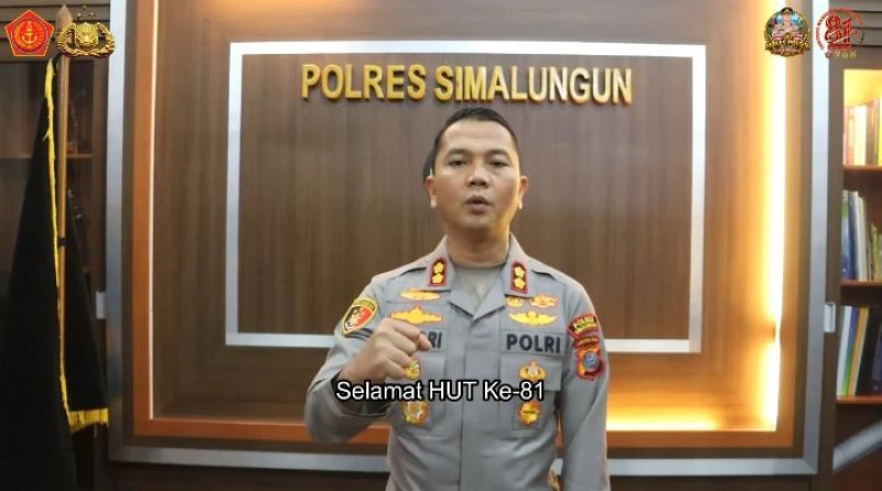 Kapolres Simalungun Sampaikan Ucapan Dirgahayu TNI ke-81, Tegaskan Sinergi TNI-Polri Jaga Keamanan Bangsa - TajamNews