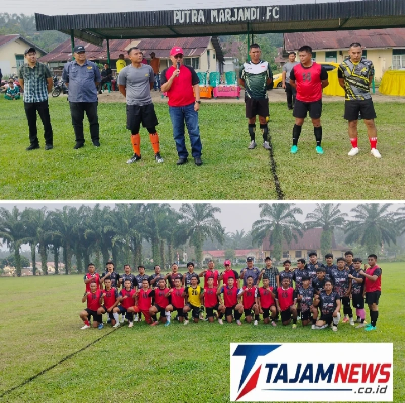 Pererat Silaturahmi Lewat Sepak Bola: PTPN IV Regional II Kebun Marjandi & Yonif TP 901/SG Wujudkan Sinergitas Tanpa Batas! - TajamNews