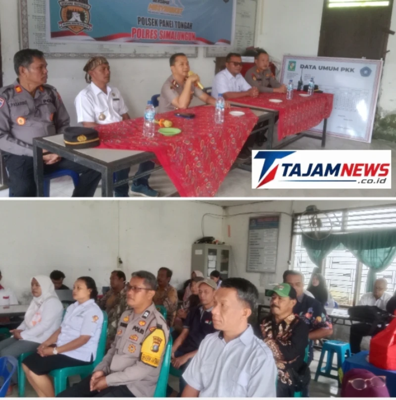 Kapolres Simalungun kumpul bersama masyarakat Marjandi.ajak warga  perangin Narkoba. - TajamNews