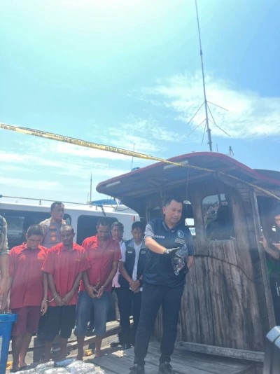 Poldasu Sita 30 Kg Sabu,  hingga Buru Bandarnya Narkoba ke Perairan Tanjung Api - www.tajamnews.co.id
