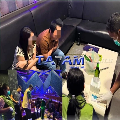 Razia Tempat Hiburan Malam (THM) Di Pematangsiantar , Seorang Positif Ganja - www.tajamnews.co.id