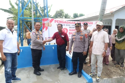 Tetes Air Kehidupan: Kapolres Simalungun Hadirkan Sumur Bor untuk 750 Keluarga di Nagori Kahean - www.tajamnews.co.id