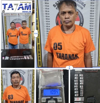 Sat Narkoba Polres Simalungun Kembali Berhasil Bekuk 2 Tersangka dan Sita Sabu 10,94 Gram - www.tajamnews.co.id