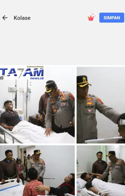Kapolres Simalungun Besuk Korban Konflik PT TPL-Masyarakat, Serukan Perdamaian dan Ketenangan - www.tajamnews.co.id