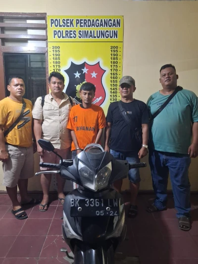 Polres Simalungun Berhasil  Ringkus Pelaku Penggelapan Motor dalam 12 Hari, Barang Bukti Berhasil Diamankan - www.tajamnews.co.id