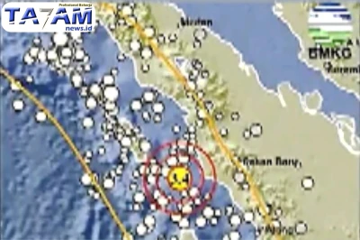 Gempa Magnitudo 3,4 Guncang Nias Selatan, BMKG Imbau Warga Tetap Waspada - www.tajamnews.co.id
