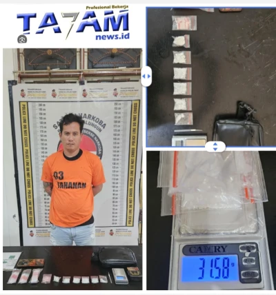 Kembali Berhasil! Sat Narkoba Polres Simalungun Bekuk Bandar Sabu 31,58 Gram di Lokalisasi Bukit Maraja - www.tajamnews.co.id