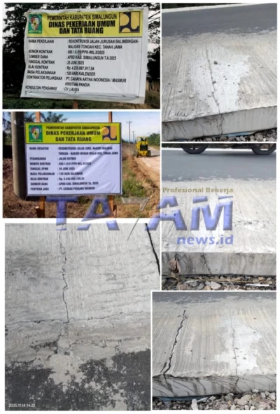 Dituding Backingi Rekanan : Kadis Dan PPK PUTR Simalungun Diduga Bermain ’Sirkus’ APBD 6.6 M. - www.tajamnews.co.id