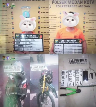 Satlantas Polrestabes Medan Amankan Curanmor Beserta Barang Bukti - www.tajamnews.co.id