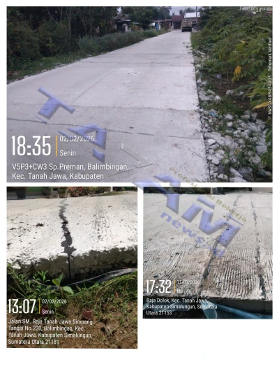 Tambal Sulam Proyek PUTR Simalungun : Masyarakat Tuntut Profesionalisme Dan Janji Kampanye Anton Saragih. - www.tajamnews.co.id