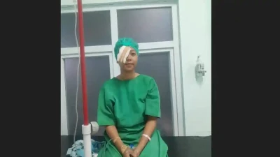 Ibu Muda Buta Permanen Dilempar Batu - www.tajamnews.co.id