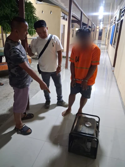 Kolaborasi Kapolsek dan Kanit Res Baru Tancap Gas: Polsek Perdagangan Berhasil Tangkap Pencuri Genset Setelah 7 Bulan Buron - www.tajamnews.co.id