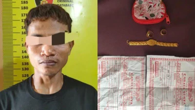 Warga Medan Ditangkap di Jambi, Curi Emas Milik Tetangga Senilai Rp 47 Juta - www.tajamnews.co.id